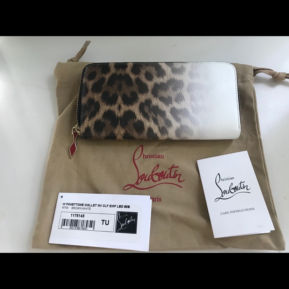 Christian louboutin leopard panettone wallet